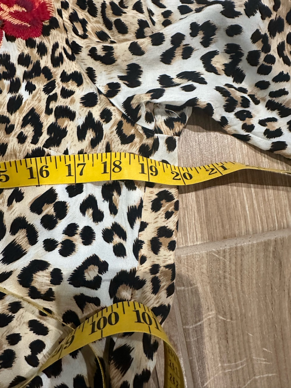 🆕 NWT Savanna Jane Embroidered Leopard Print Maxi Dress Boho Western Floral S - Picture 7 of 8
